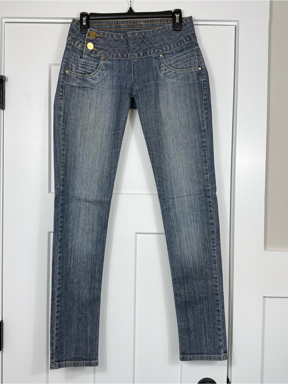 Damyller Y2K Low Rise Brazilian Skinny Jeans Cotton Medium Wash Women’s 6